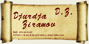 Đurđa Ziramov vizit kartica